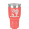 Dad Daughter Tree - Laser Engraved Stainless Steel Drinkware - 2028 -
