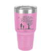 Dad Daughter Tree - Laser Engraved Stainless Steel Drinkware - 2028 -