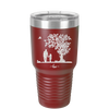 Dad Daughter Tree - Laser Engraved Stainless Steel Drinkware - 2028 -