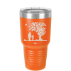 Dad Daughter Tree - Laser Engraved Stainless Steel Drinkware - 2028 -