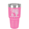 Dad Daughter Tree - Laser Engraved Stainless Steel Drinkware - 2028 -