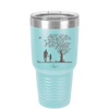 Dad Daughter Tree - Laser Engraved Stainless Steel Drinkware - 2028 -