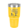 Dad Daughter Tree - Laser Engraved Stainless Steel Drinkware - 2028 -