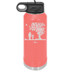 Dad Daughter Tree - Laser Engraved Stainless Steel Drinkware - 2028 -