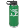 Dad Daughter Tree - Laser Engraved Stainless Steel Drinkware - 2028 -
