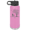 Dad Daughter Tree - Laser Engraved Stainless Steel Drinkware - 2028 -