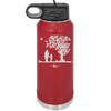 Dad Daughter Tree - Laser Engraved Stainless Steel Drinkware - 2028 -