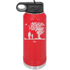 Dad Daughter Tree - Laser Engraved Stainless Steel Drinkware - 2028 -