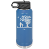 Dad Daughter Tree - Laser Engraved Stainless Steel Drinkware - 2028 -