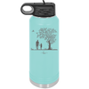 Dad Daughter Tree - Laser Engraved Stainless Steel Drinkware - 2028 -