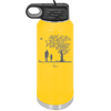 Dad Daughter Tree - Laser Engraved Stainless Steel Drinkware - 2028 -