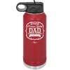 Authentic Premium Quality Dad Limited Edition Father's Day - Laser Engraved Stainless Steel Drinkware - 2032 -