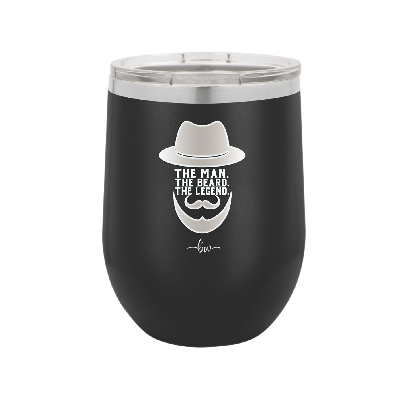 The Man the Beard the Legend - Laser Engraved Stainless Steel Drinkware - 2035 -