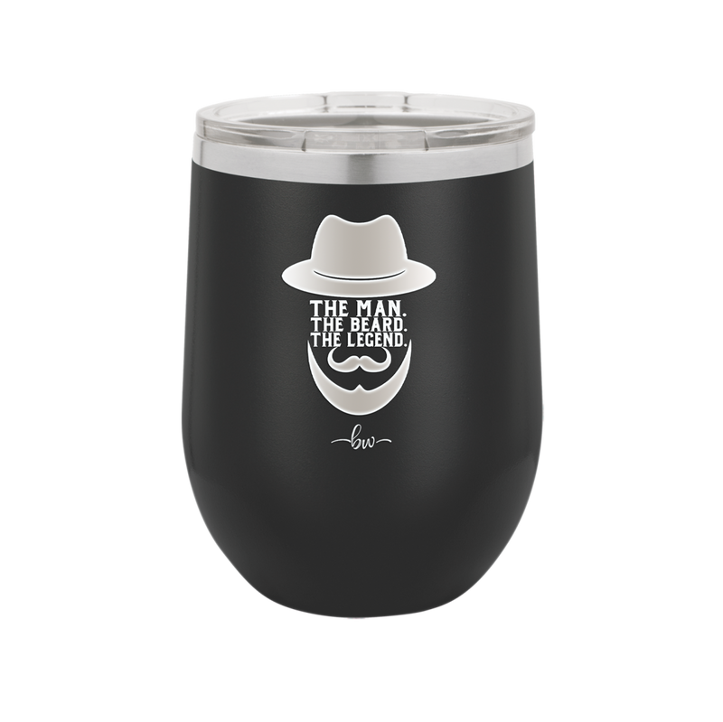 The Man the Beard the Legend - Laser Engraved Stainless Steel Drinkware - 2035 -