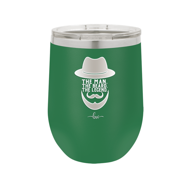 The Man the Beard the Legend - Laser Engraved Stainless Steel Drinkware - 2035 -