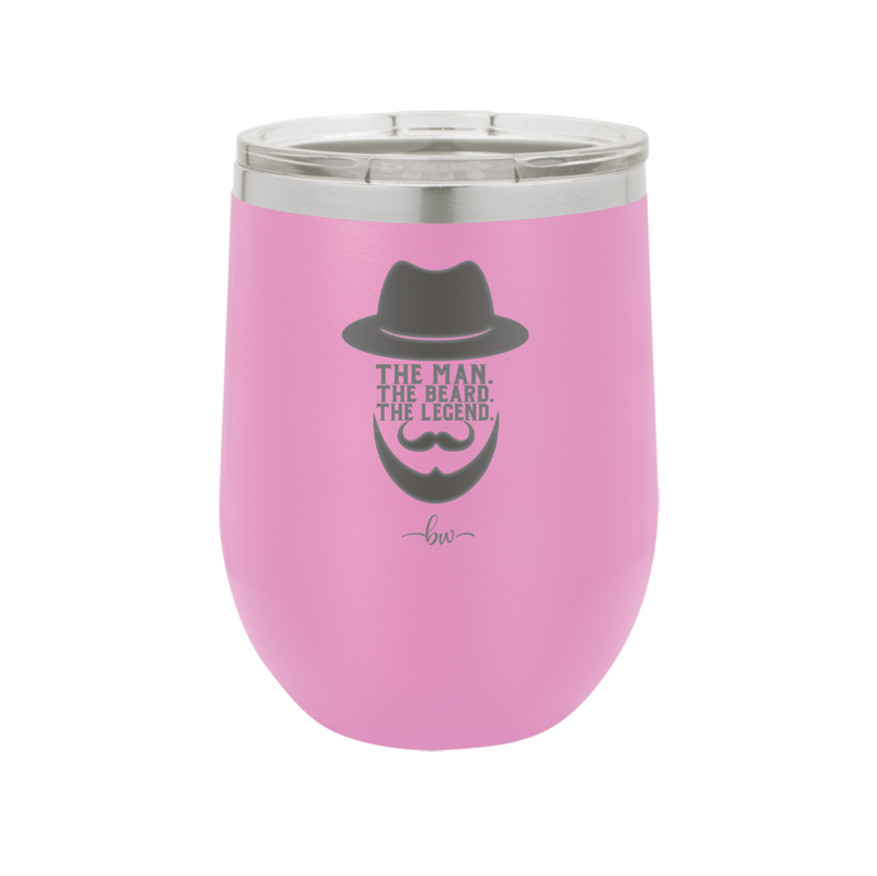 The Man the Beard the Legend - Laser Engraved Stainless Steel Drinkware - 2035 -