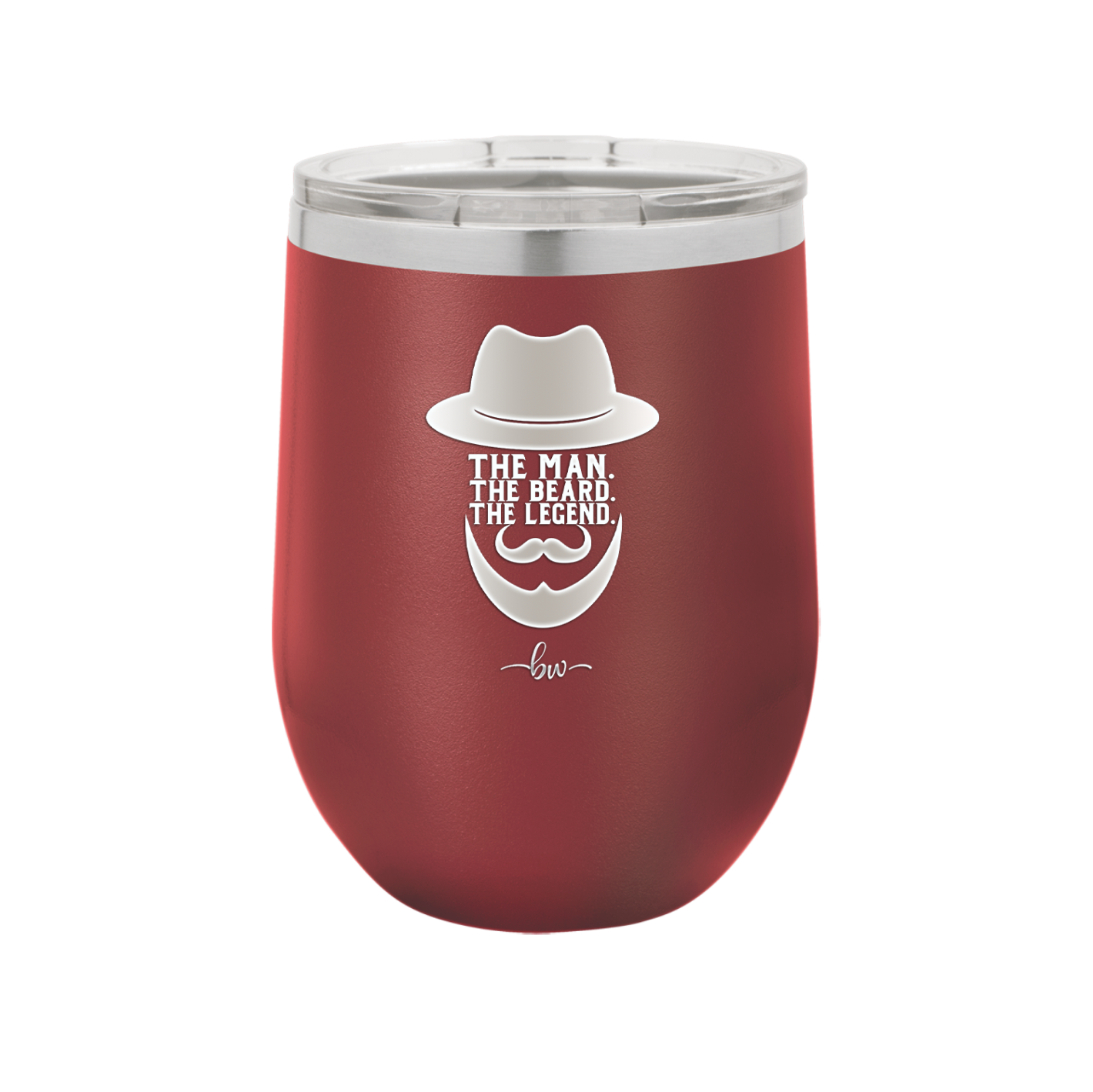 The Man the Beard the Legend - Laser Engraved Stainless Steel Drinkware - 2035 -
