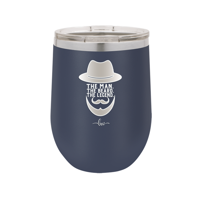 The Man the Beard the Legend - Laser Engraved Stainless Steel Drinkware - 2035 -
