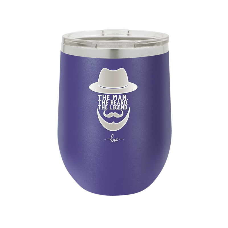 The Man the Beard the Legend - Laser Engraved Stainless Steel Drinkware - 2035 -