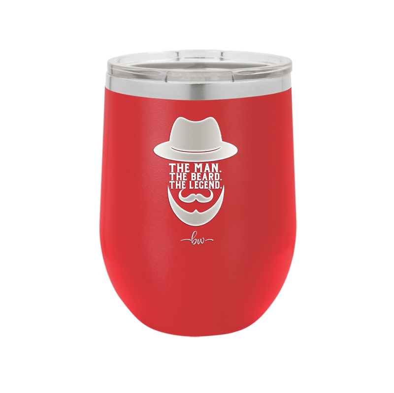 The Man the Beard the Legend - Laser Engraved Stainless Steel Drinkware - 2035 -