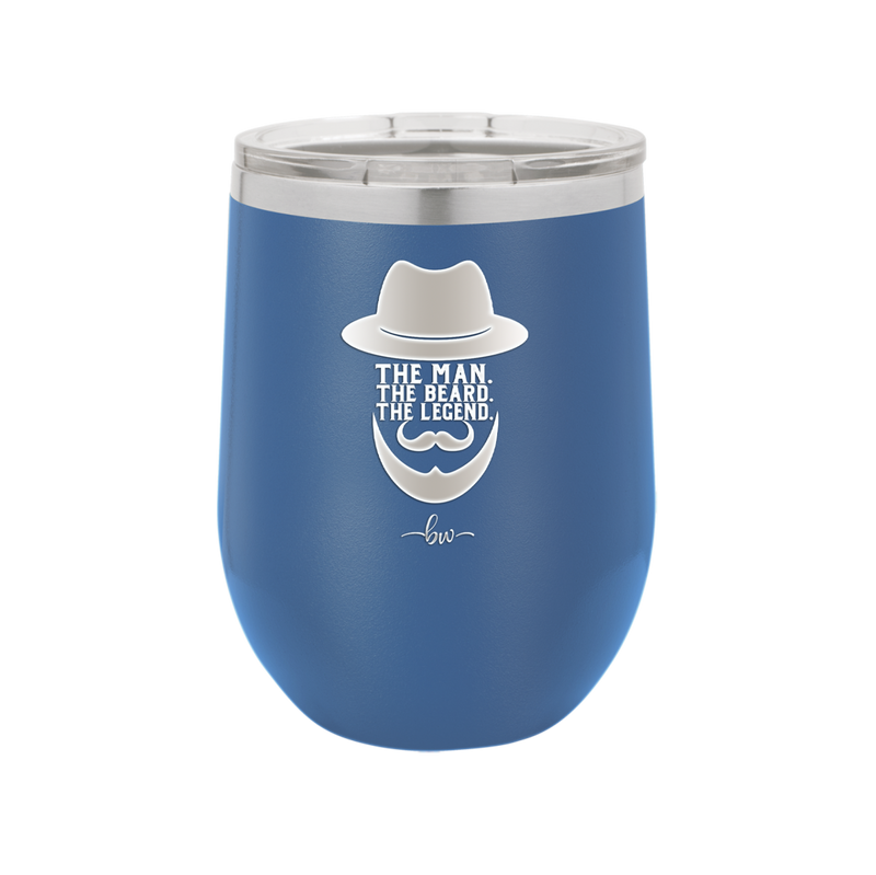 The Man the Beard the Legend - Laser Engraved Stainless Steel Drinkware - 2035 -