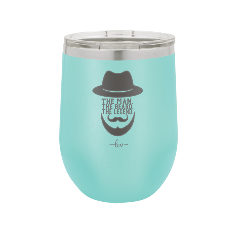 The Man the Beard the Legend - Laser Engraved Stainless Steel Drinkware - 2035 -