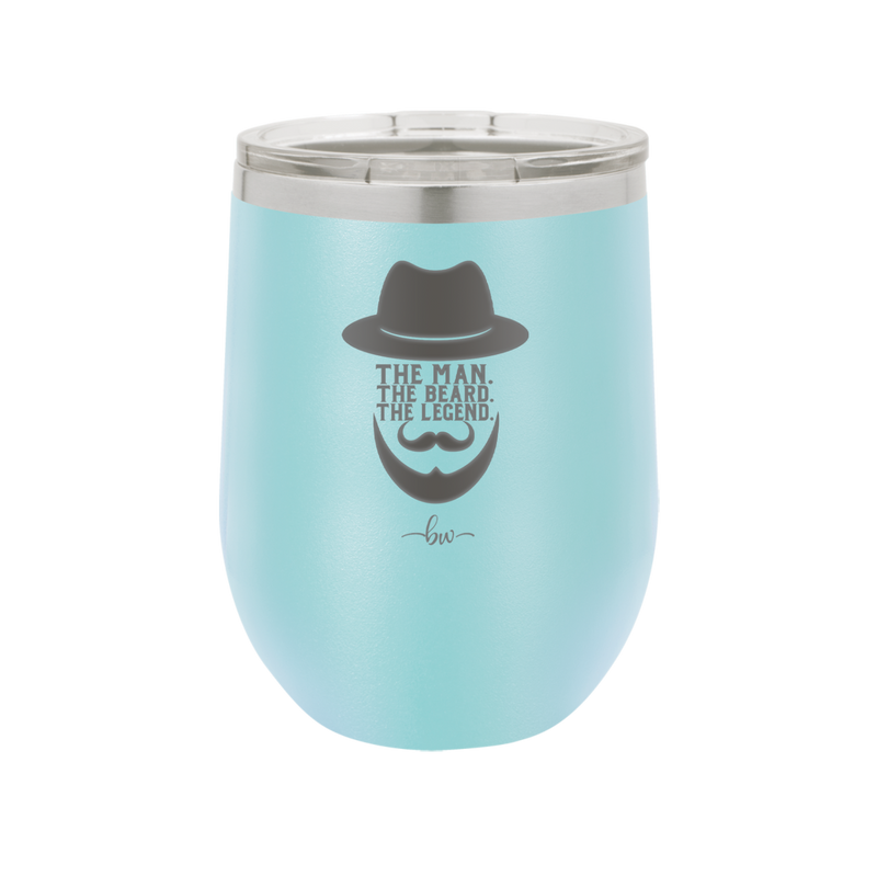 The Man the Beard the Legend - Laser Engraved Stainless Steel Drinkware - 2035 -