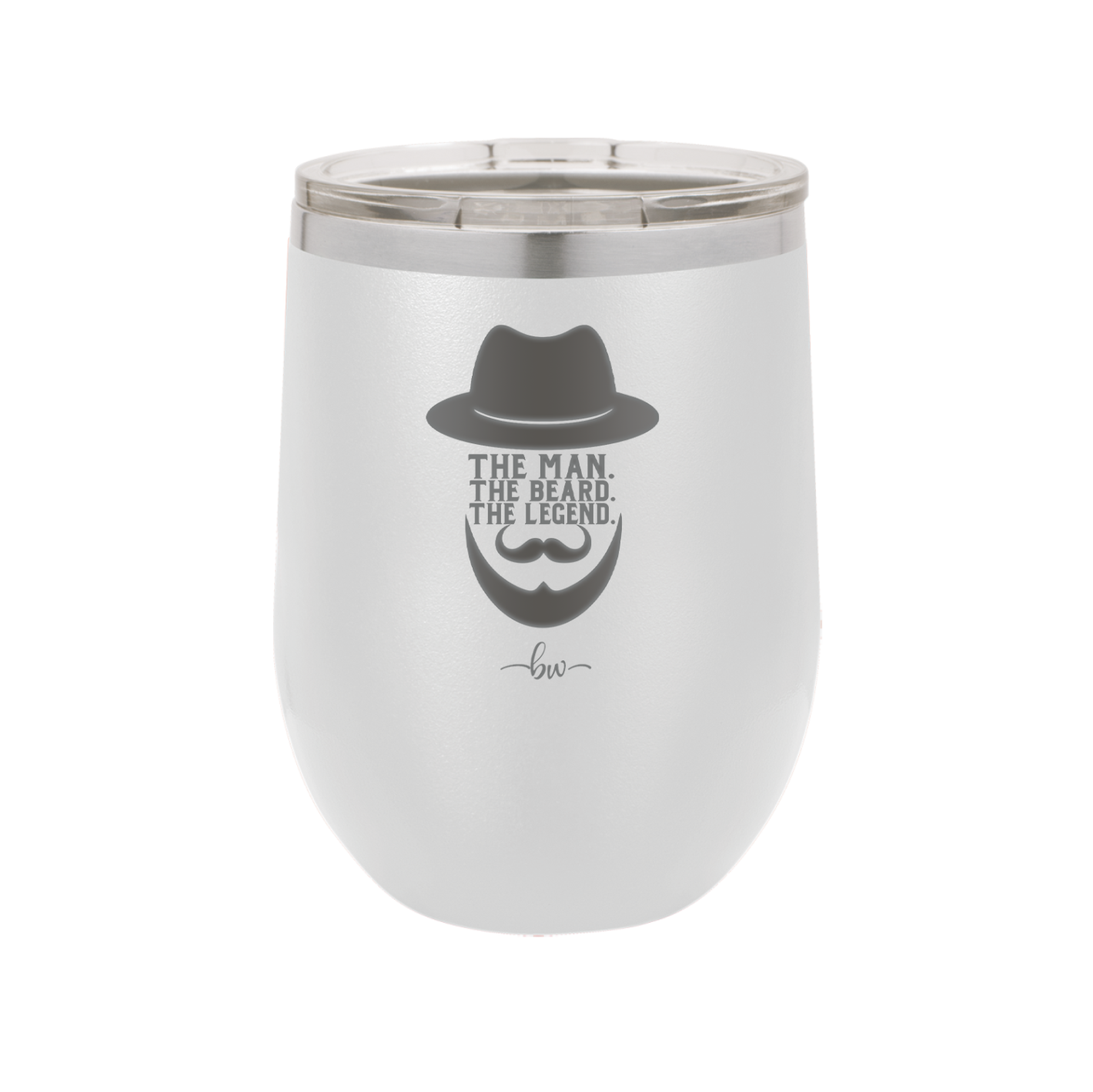 The Man the Beard the Legend - Laser Engraved Stainless Steel Drinkware - 2035 -