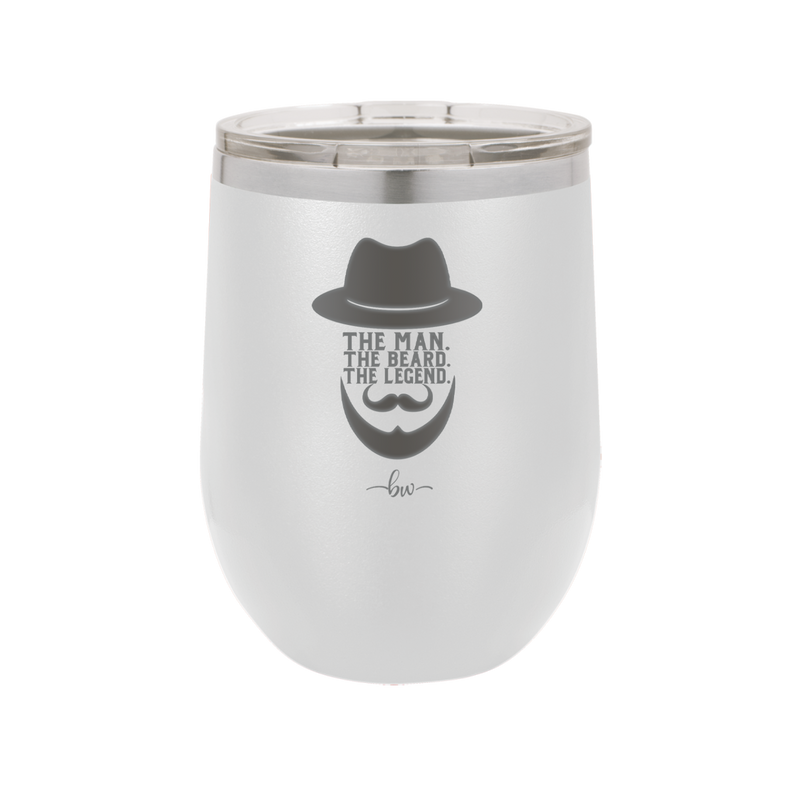 The Man the Beard the Legend - Laser Engraved Stainless Steel Drinkware - 2035 -