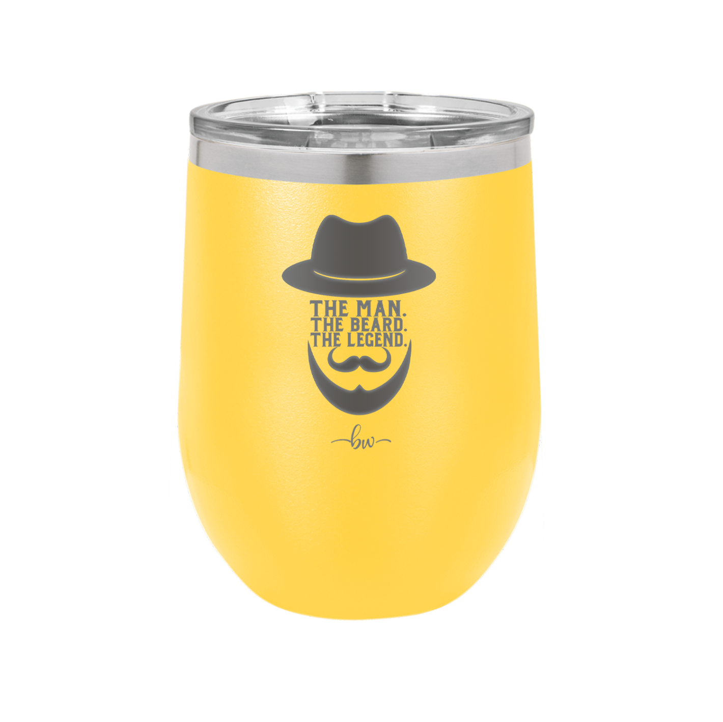 The Man the Beard the Legend - Laser Engraved Stainless Steel Drinkware - 2035 -