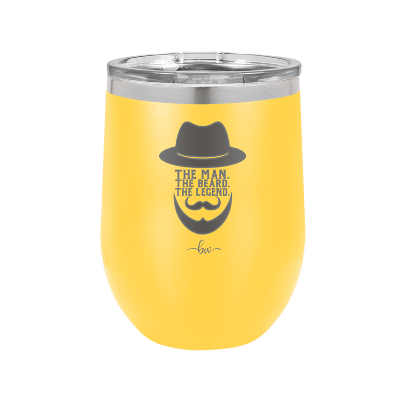 The Man the Beard the Legend - Laser Engraved Stainless Steel Drinkware - 2035 -