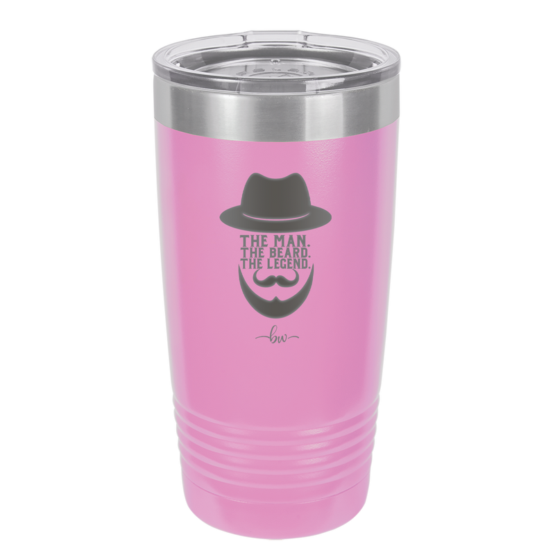 The Man the Beard the Legend - Laser Engraved Stainless Steel Drinkware - 2035 -