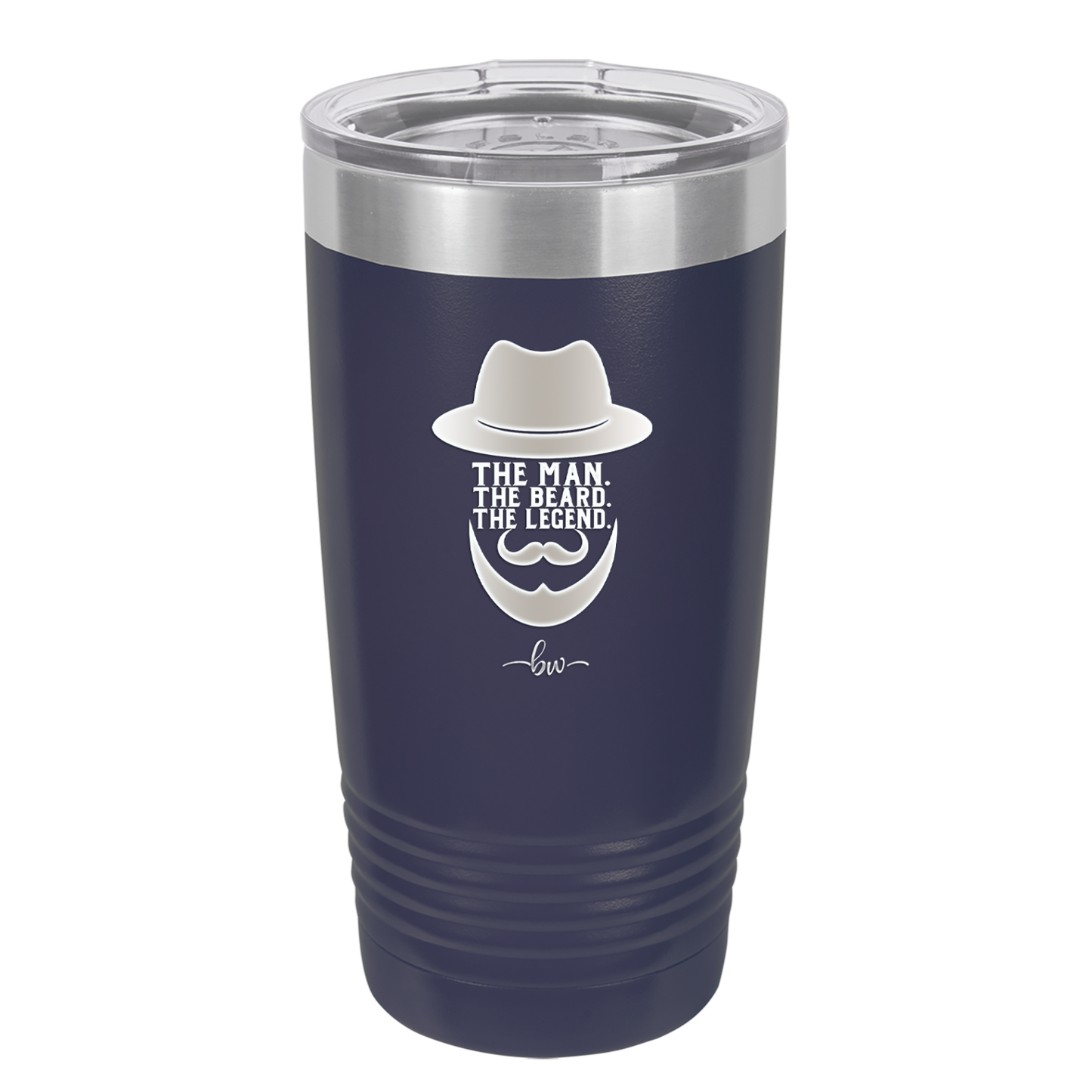 The Man the Beard the Legend - Laser Engraved Stainless Steel Drinkware - 2035 -