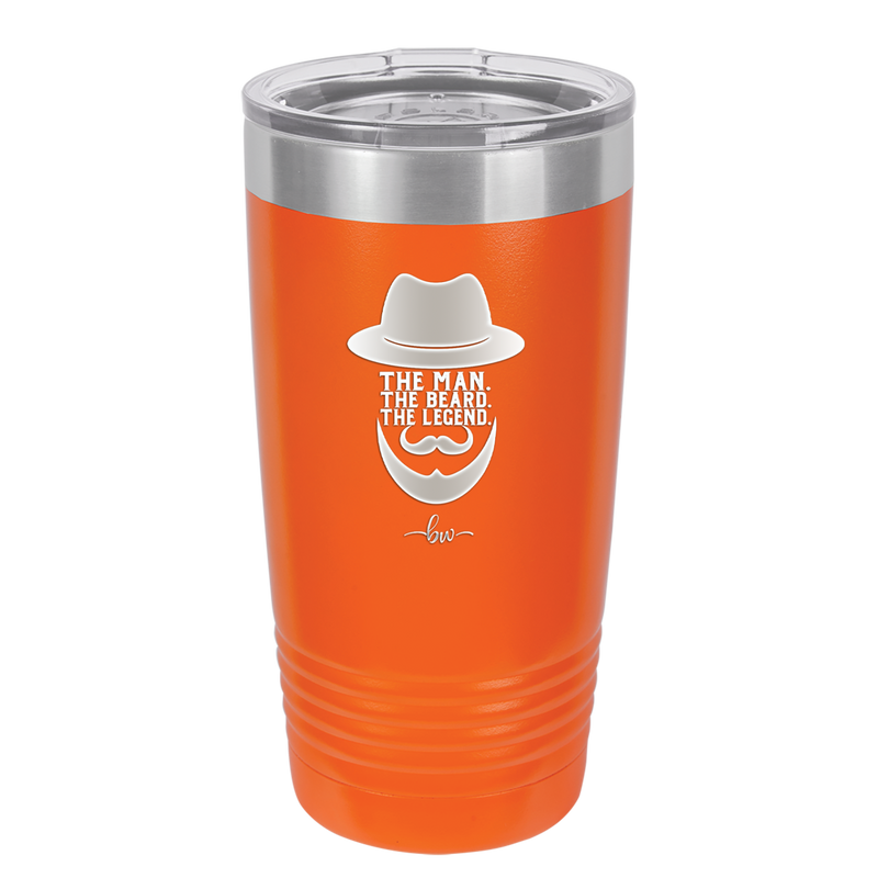 The Man the Beard the Legend - Laser Engraved Stainless Steel Drinkware - 2035 -