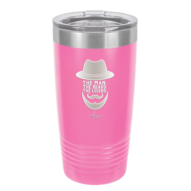 The Man the Beard the Legend - Laser Engraved Stainless Steel Drinkware - 2035 -