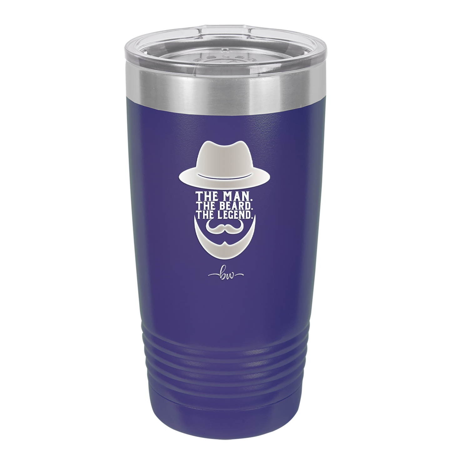 The Man the Beard the Legend - Laser Engraved Stainless Steel Drinkware - 2035 -