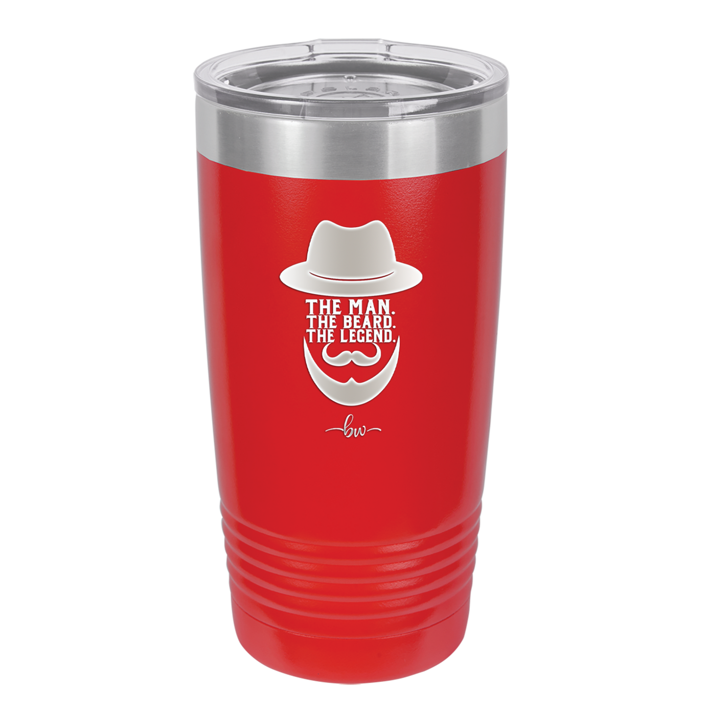 The Man the Beard the Legend - Laser Engraved Stainless Steel Drinkware - 2035 -