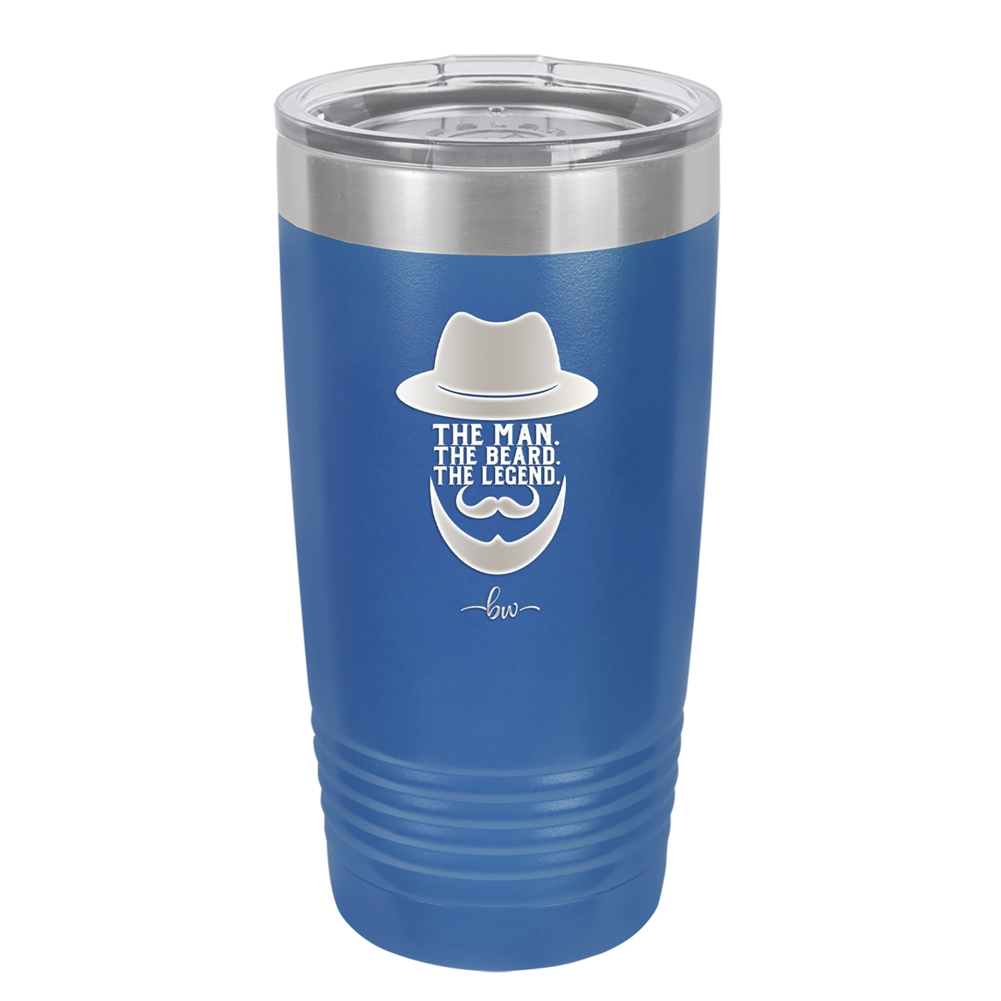 The Man the Beard the Legend - Laser Engraved Stainless Steel Drinkware - 2035 -