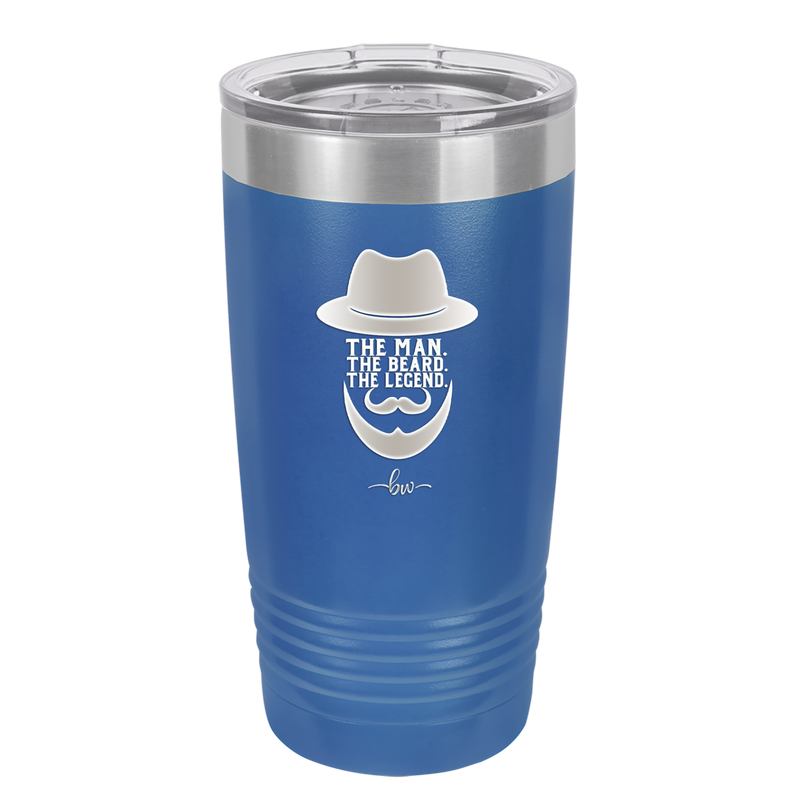 The Man the Beard the Legend - Laser Engraved Stainless Steel Drinkware - 2035 -