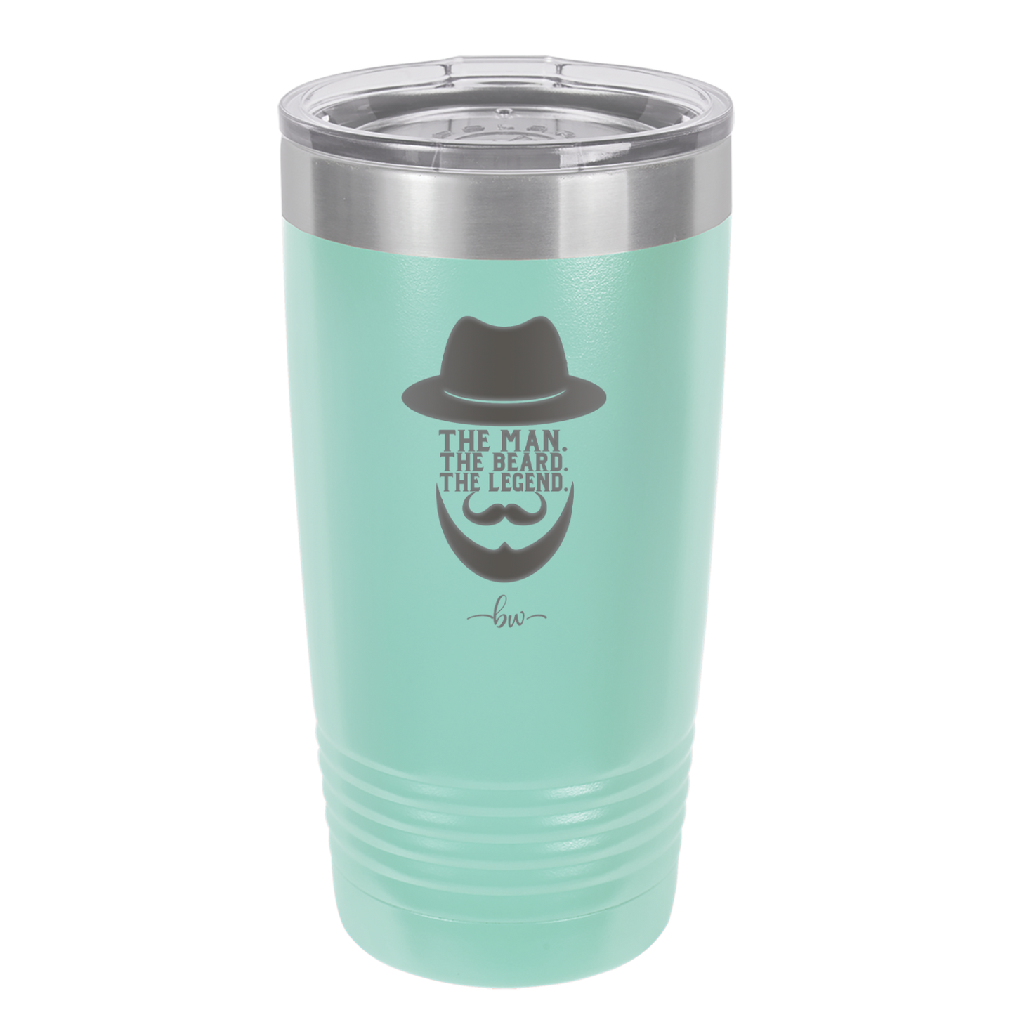The Man the Beard the Legend - Laser Engraved Stainless Steel Drinkware - 2035 -