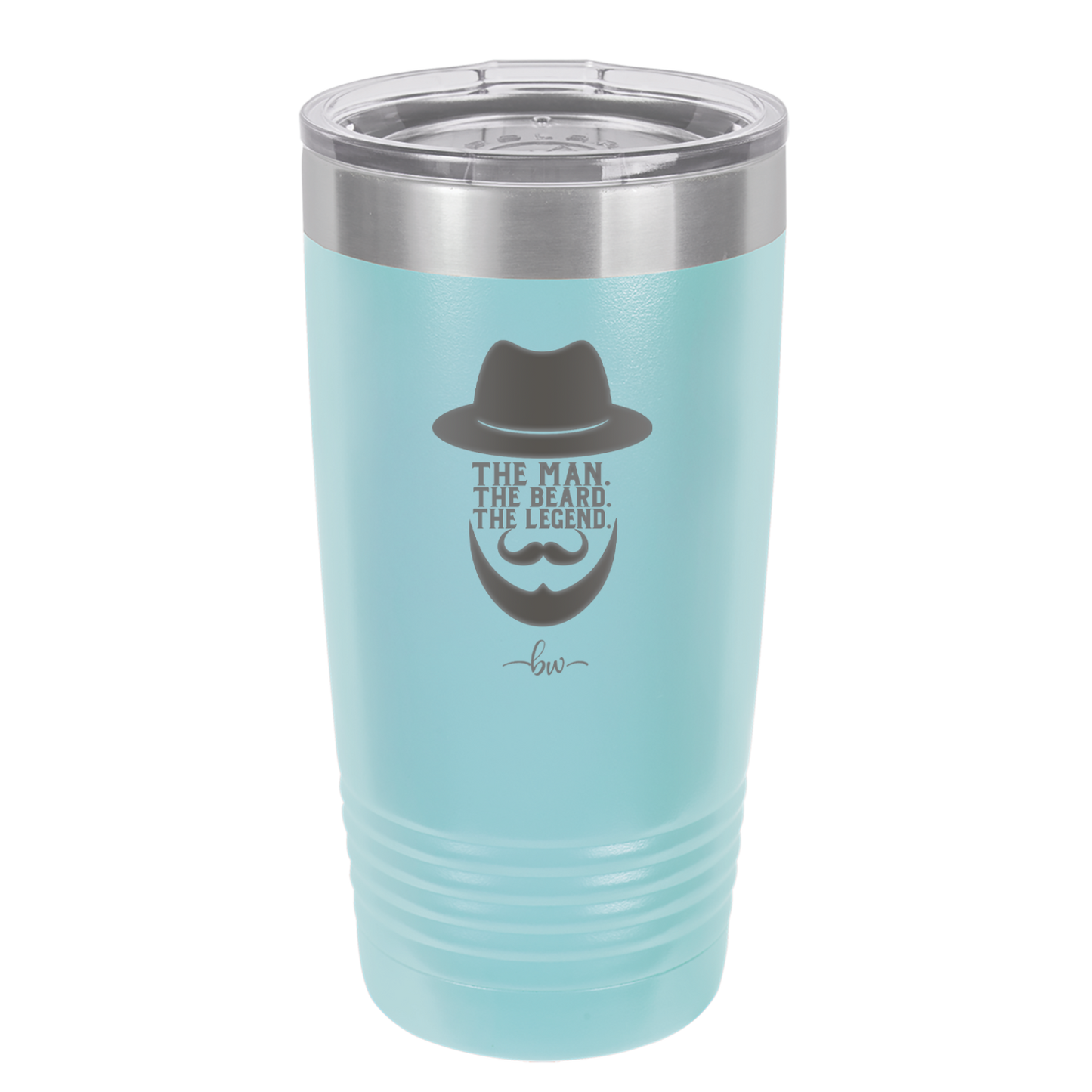 The Man the Beard the Legend - Laser Engraved Stainless Steel Drinkware - 2035 -