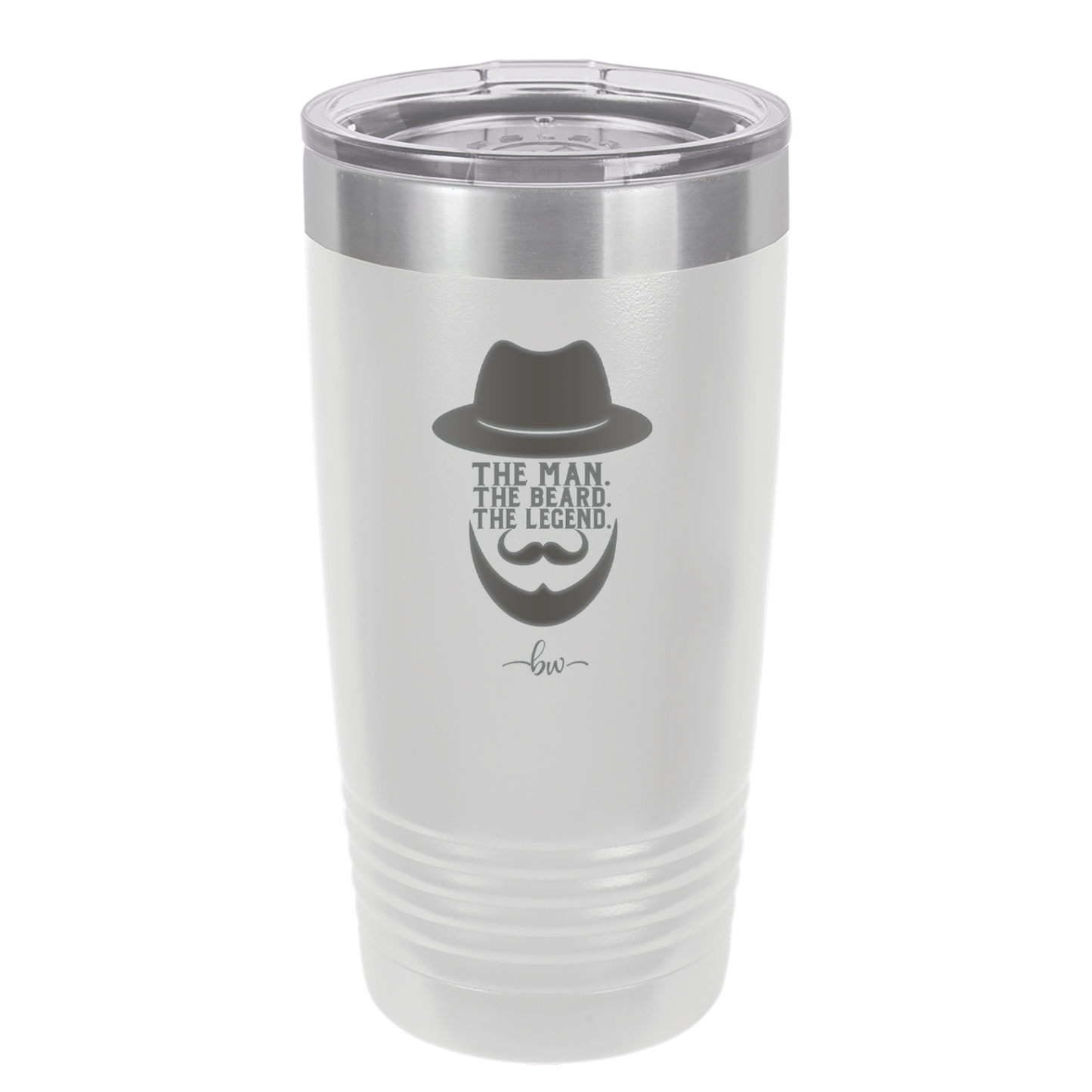 The Man the Beard the Legend - Laser Engraved Stainless Steel Drinkware - 2035 -