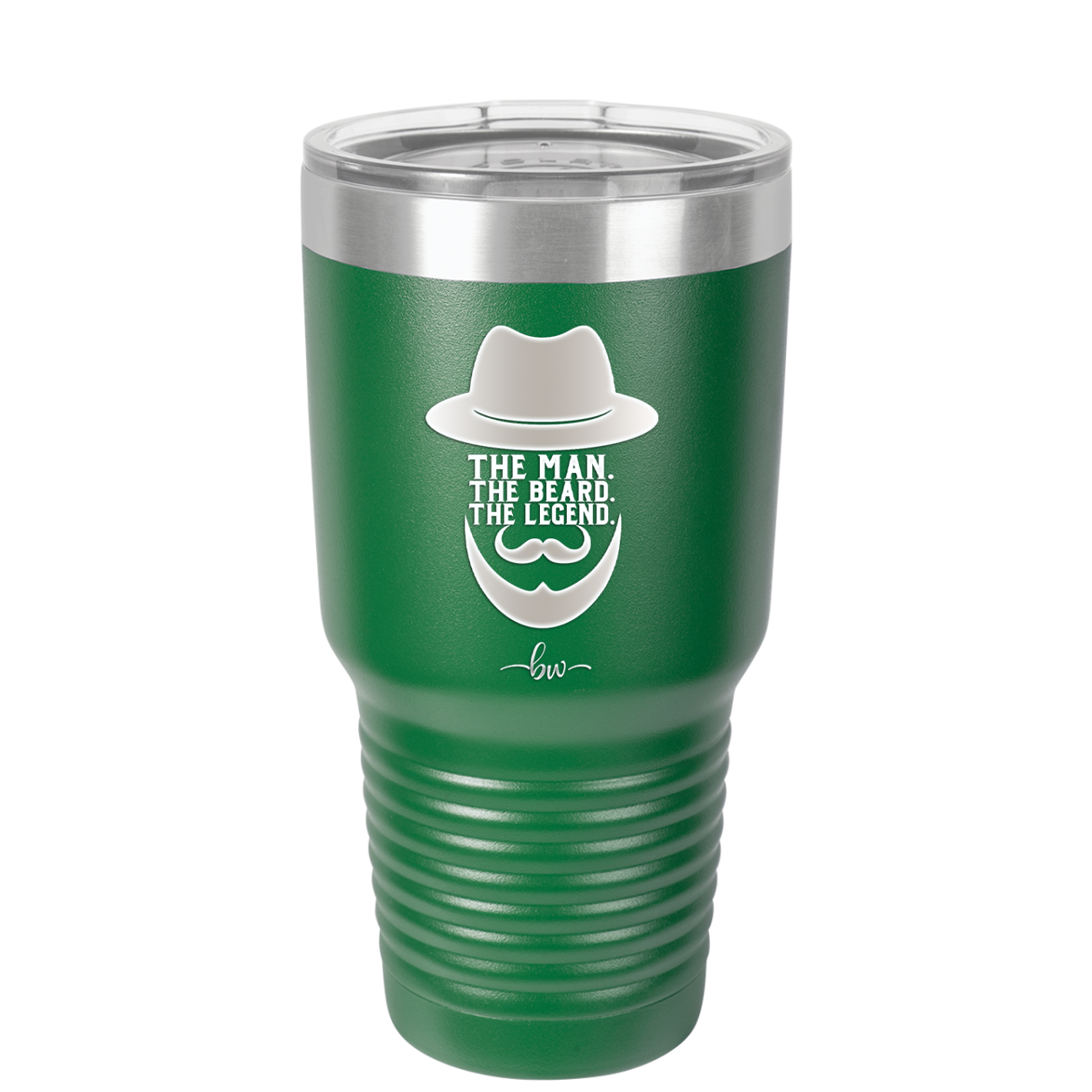 The Man the Beard the Legend - Laser Engraved Stainless Steel Drinkware - 2035 -