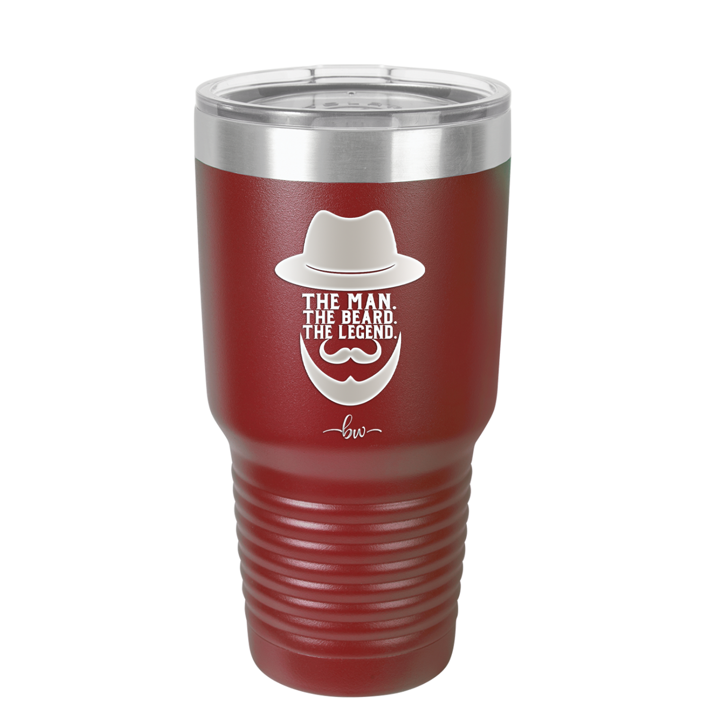 The Man the Beard the Legend - Laser Engraved Stainless Steel Drinkware - 2035 -