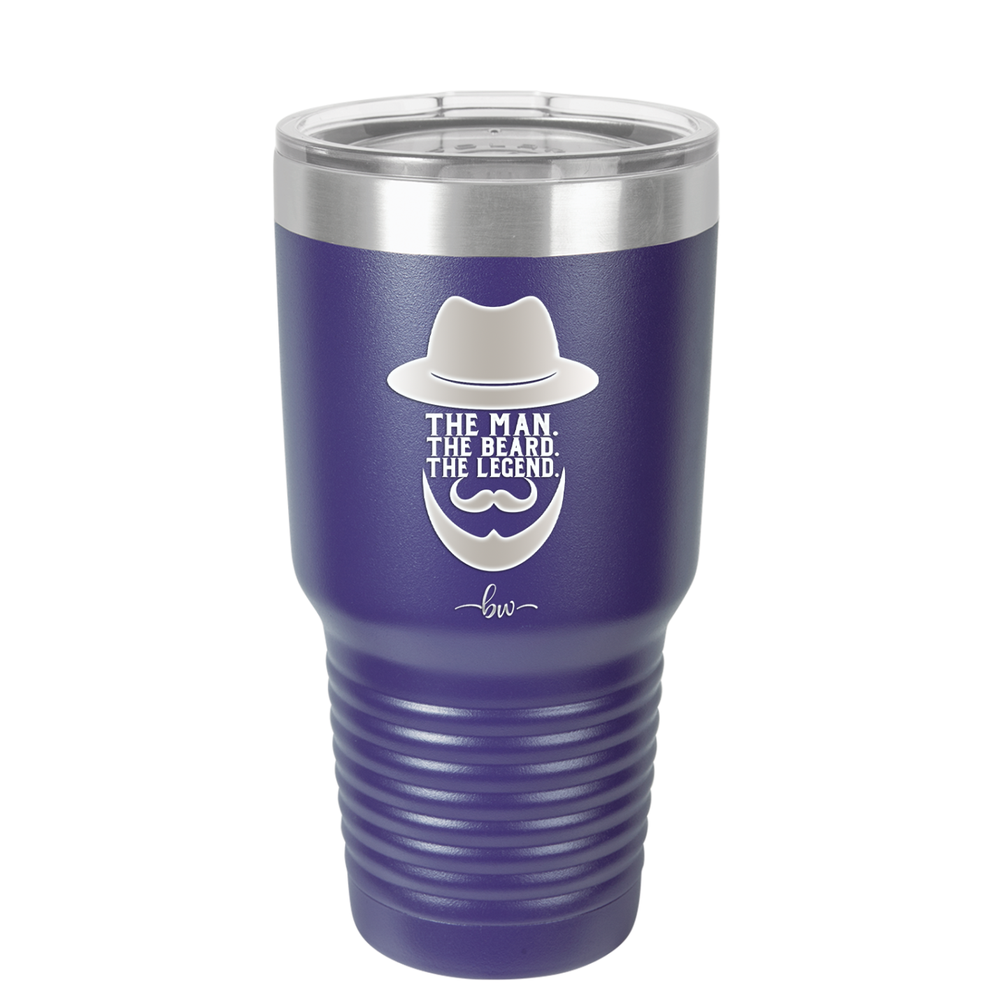 The Man the Beard the Legend - Laser Engraved Stainless Steel Drinkware - 2035 -