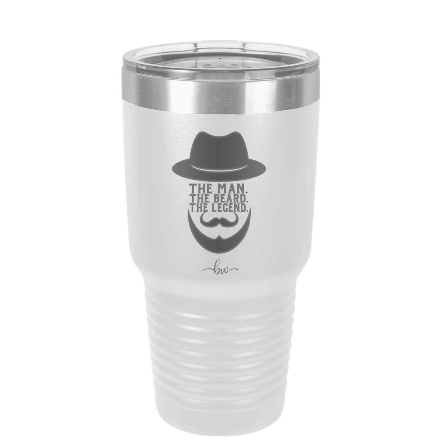 The Man the Beard the Legend - Laser Engraved Stainless Steel Drinkware - 2035 -