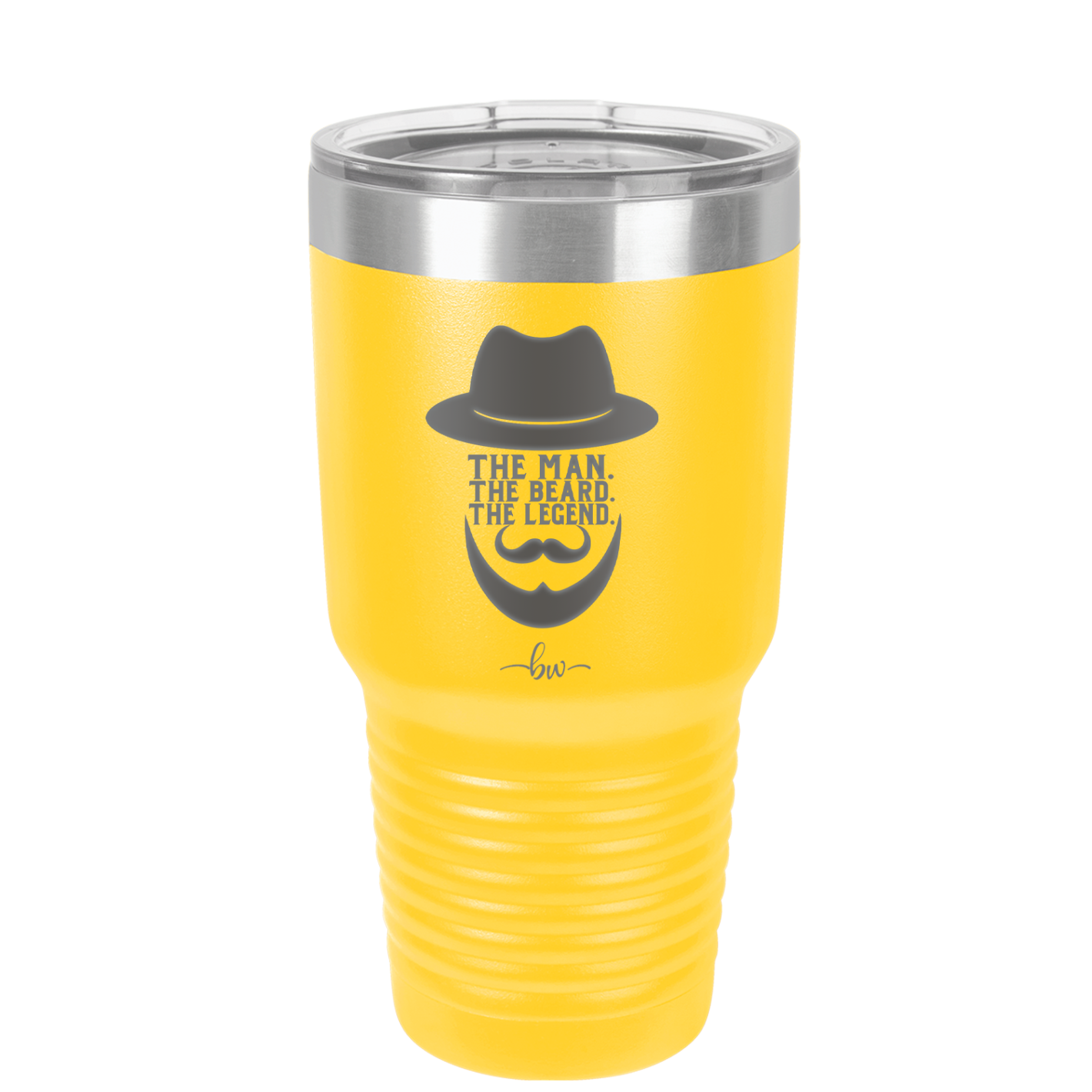 The Man the Beard the Legend - Laser Engraved Stainless Steel Drinkware - 2035 -