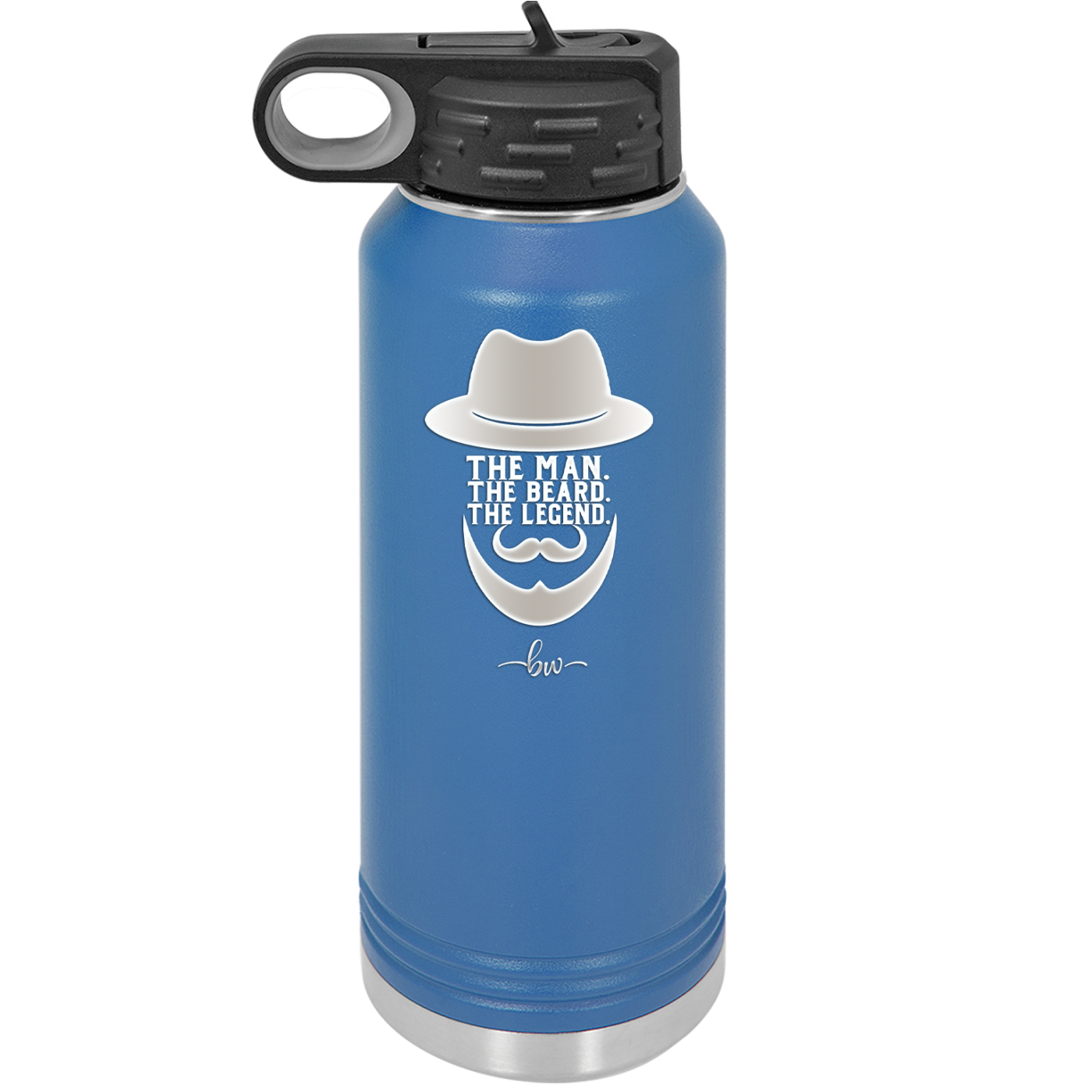 The Man the Beard the Legend - Laser Engraved Stainless Steel Drinkware - 2035 -