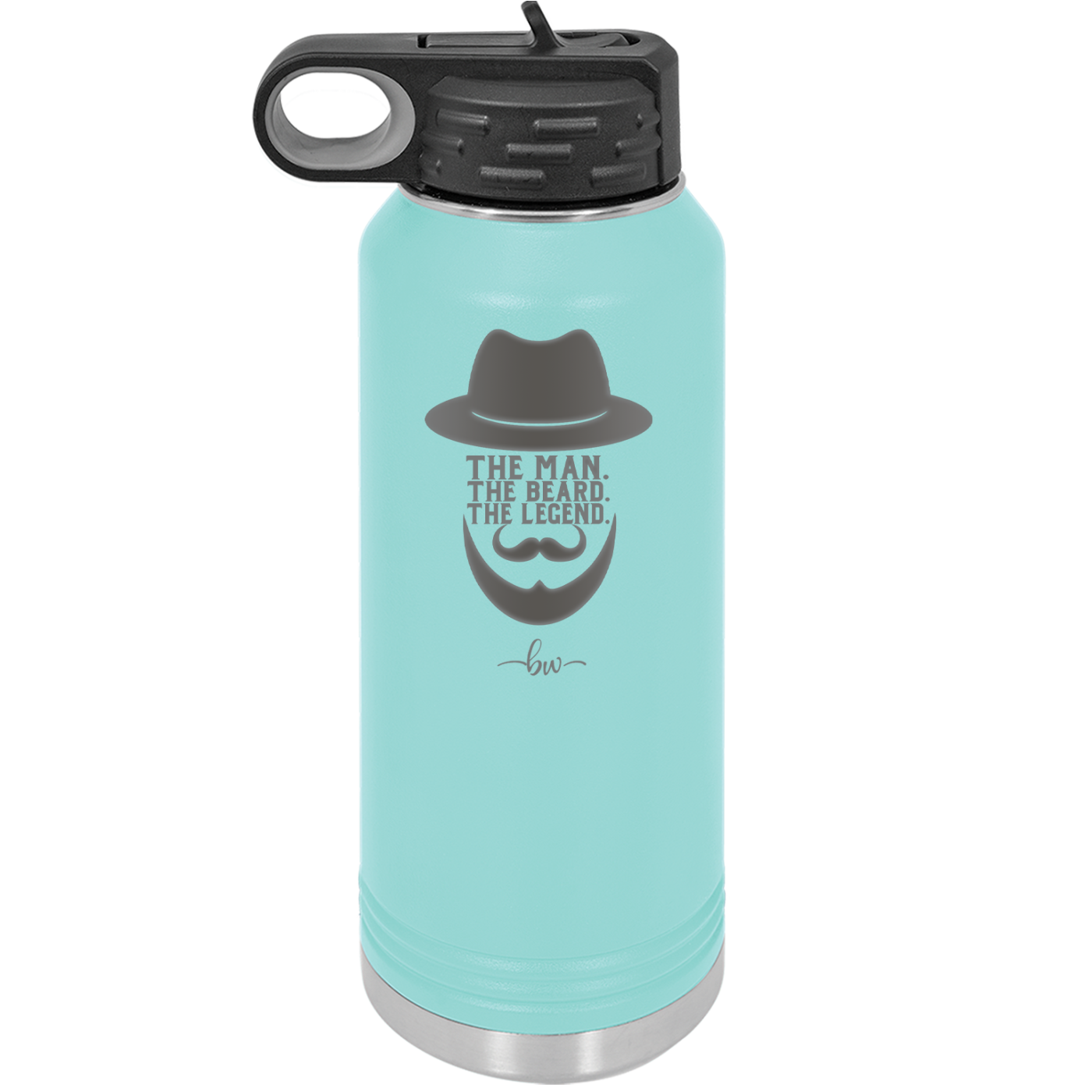 The Man the Beard the Legend - Laser Engraved Stainless Steel Drinkware - 2035 -