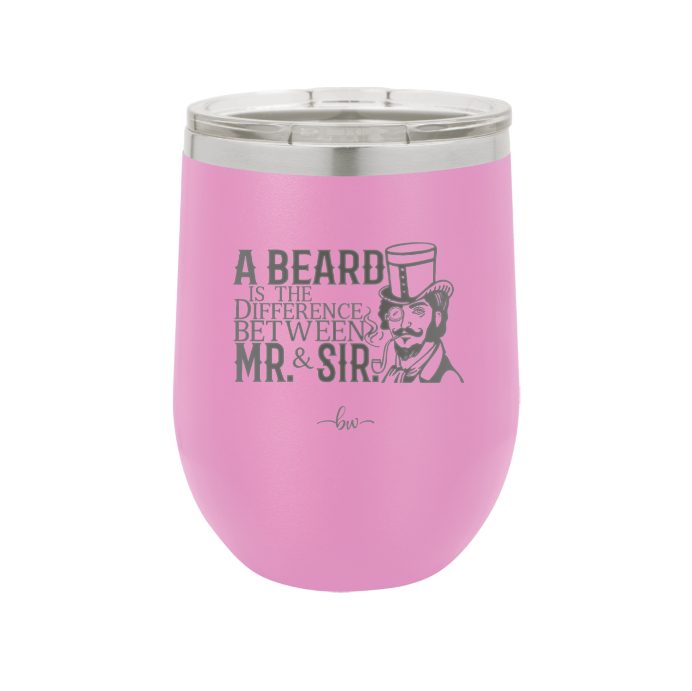 A Beard is the Difference Between Mr and Sir - Laser Engraved Stainless Steel Drinkware - 2036 -